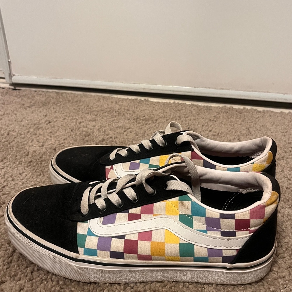 Colorful Checkered Sneakers